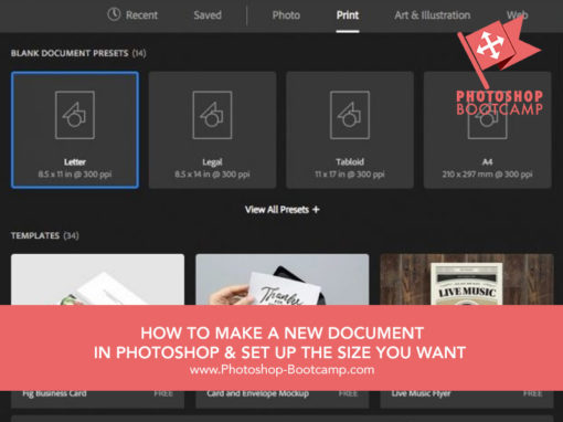 How To Create A New File In Photoshop (there's more than one way ...