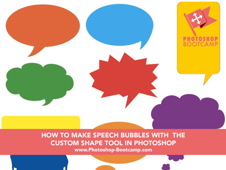 How To Make Speech Bubbles Using The Custom Shape Tools In Photoshop