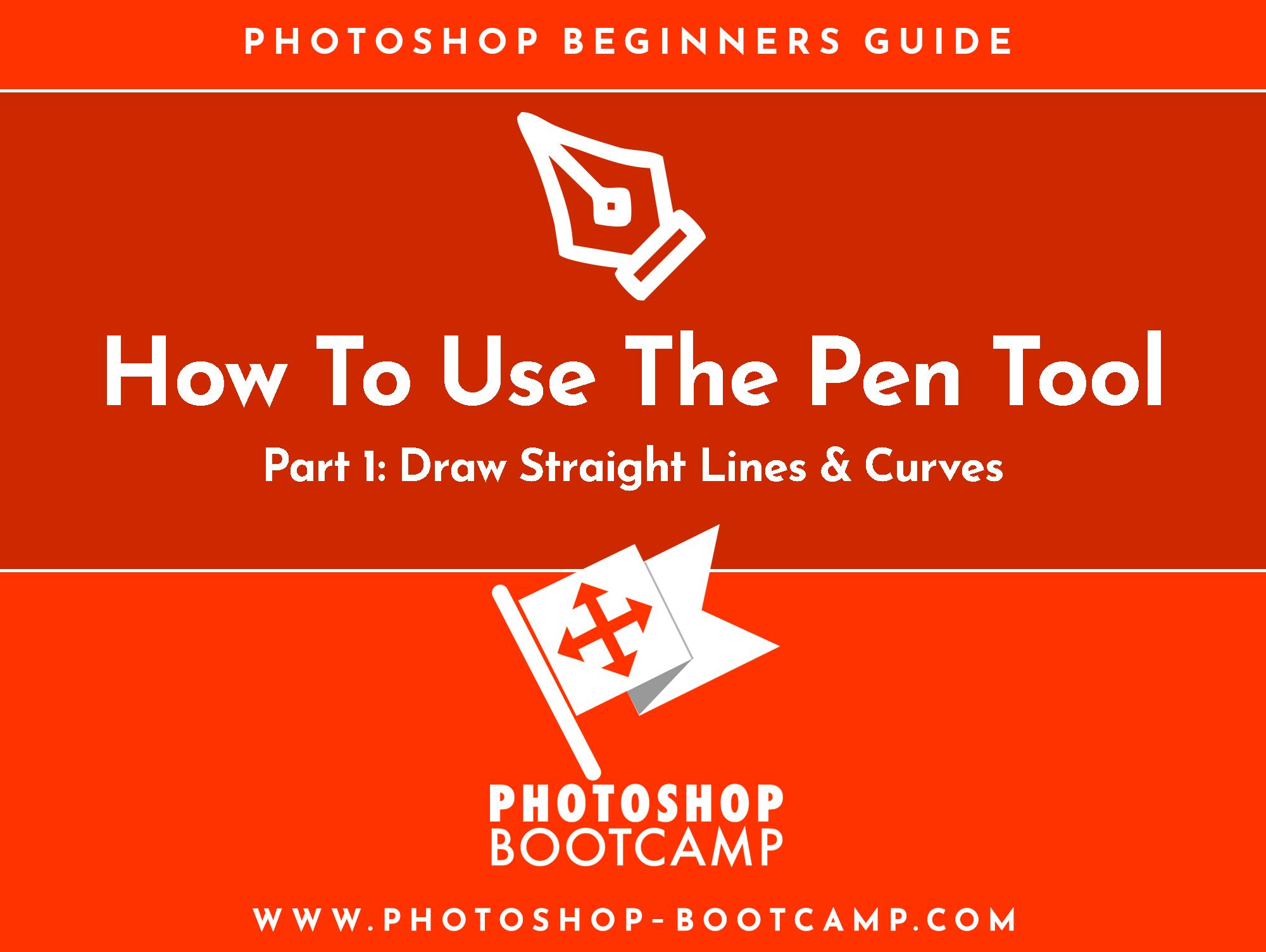 How To Use The Pen Tool In Photoshop Part 1 - Photoshop For Beginners