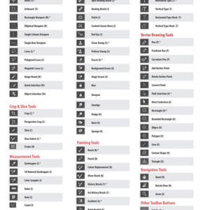 Photoshop Toolbar Cheatsheet CC2022 Photoshop Bootcamp