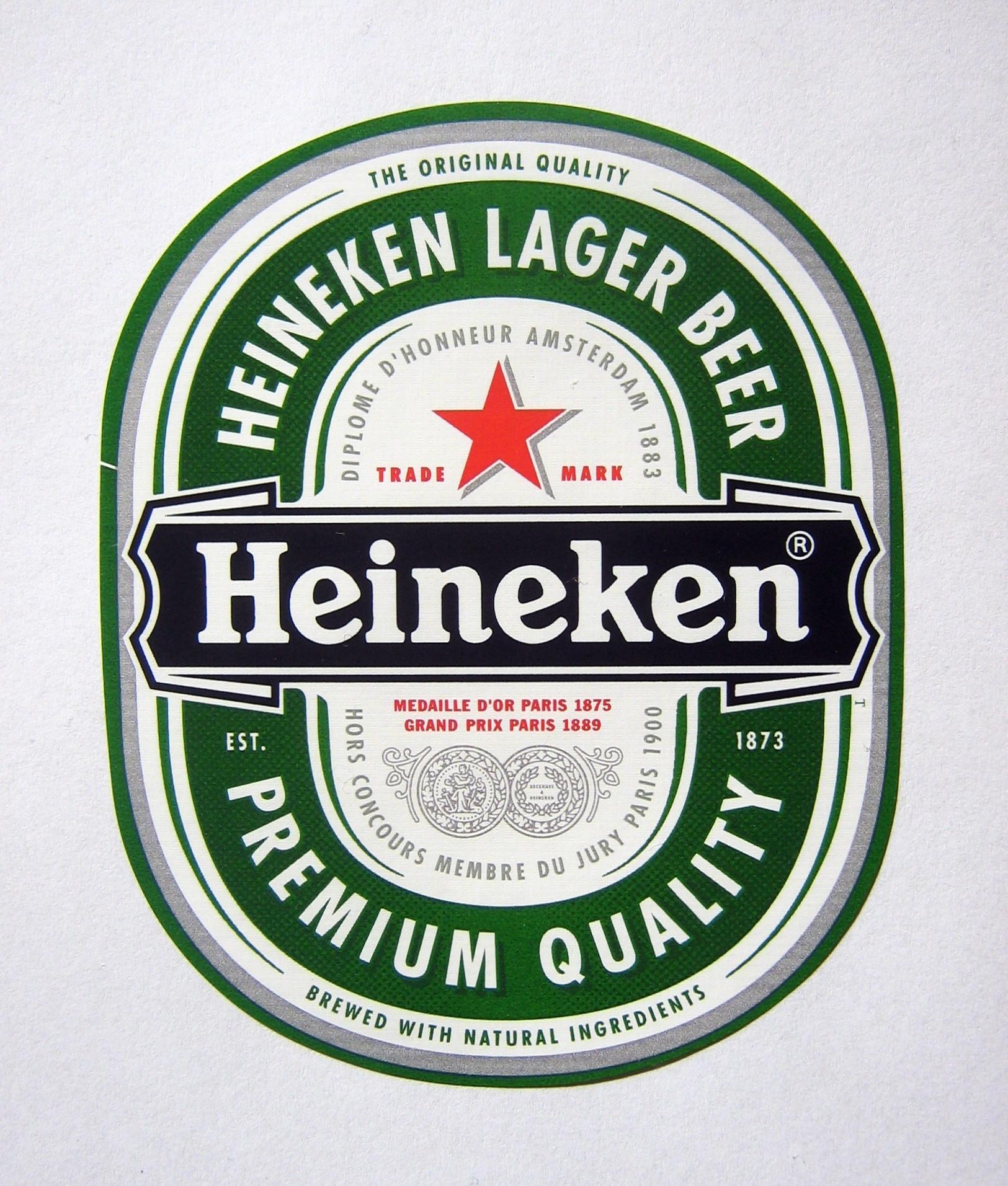 Heineken Beer Label Design