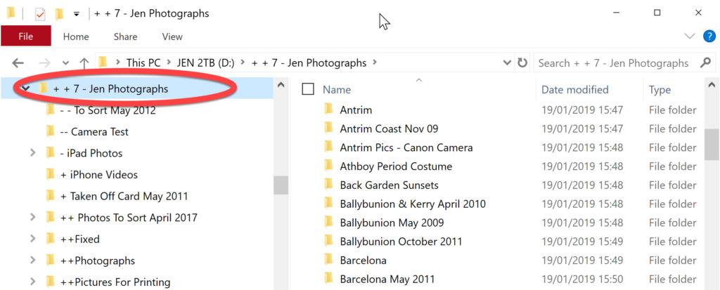 Setting Up Your Photos Folder