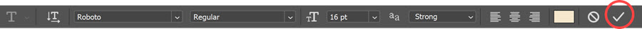 7 - Commit Type In Photoshop