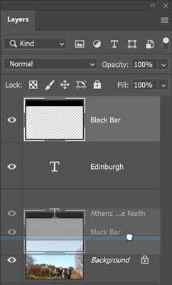 Rearrange Layer Stacking Order In Photoshop