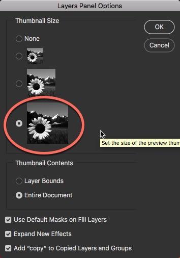 How To Change The Preview Size Of A Layer Thumbnail In Photoshop
