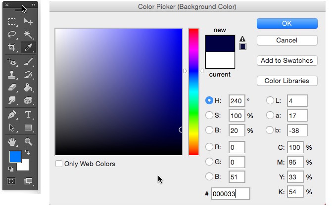 Photoshop Fur Text Select Color With Color Picker